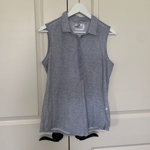 Foray Women’s Grey Core Sleeveless Polo